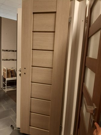 Dveře 60/P dřevodekor světlý
