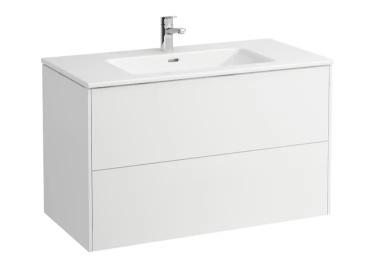 Laufen skříňka s umyvadlem 100 cm, bílá lesk