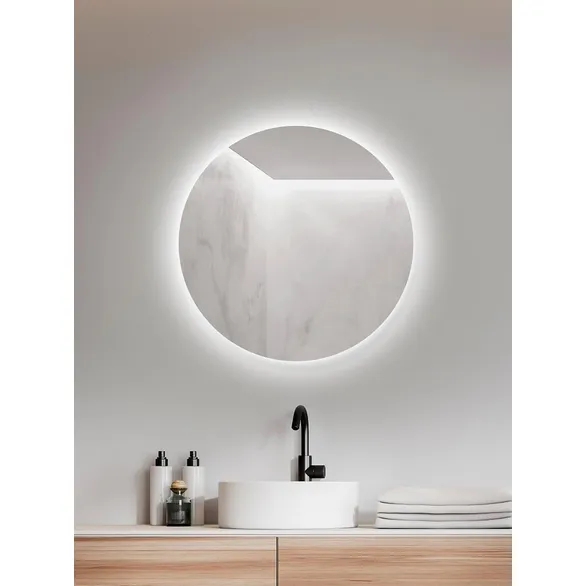 Kruhové zrcadlo 60 cm s LED podsvícením