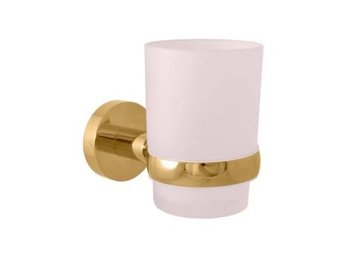 Držák kartáčků PVD zlatá kartáčovaná