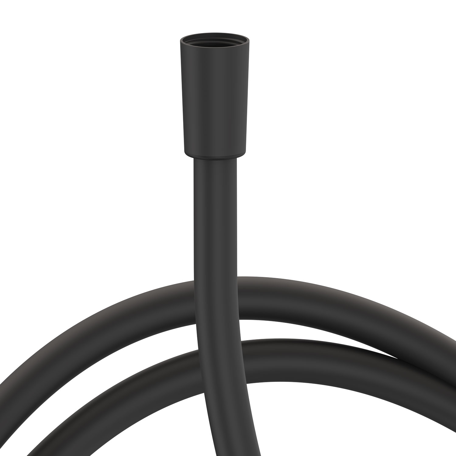 Tres sprchová hadice satin, černá mat