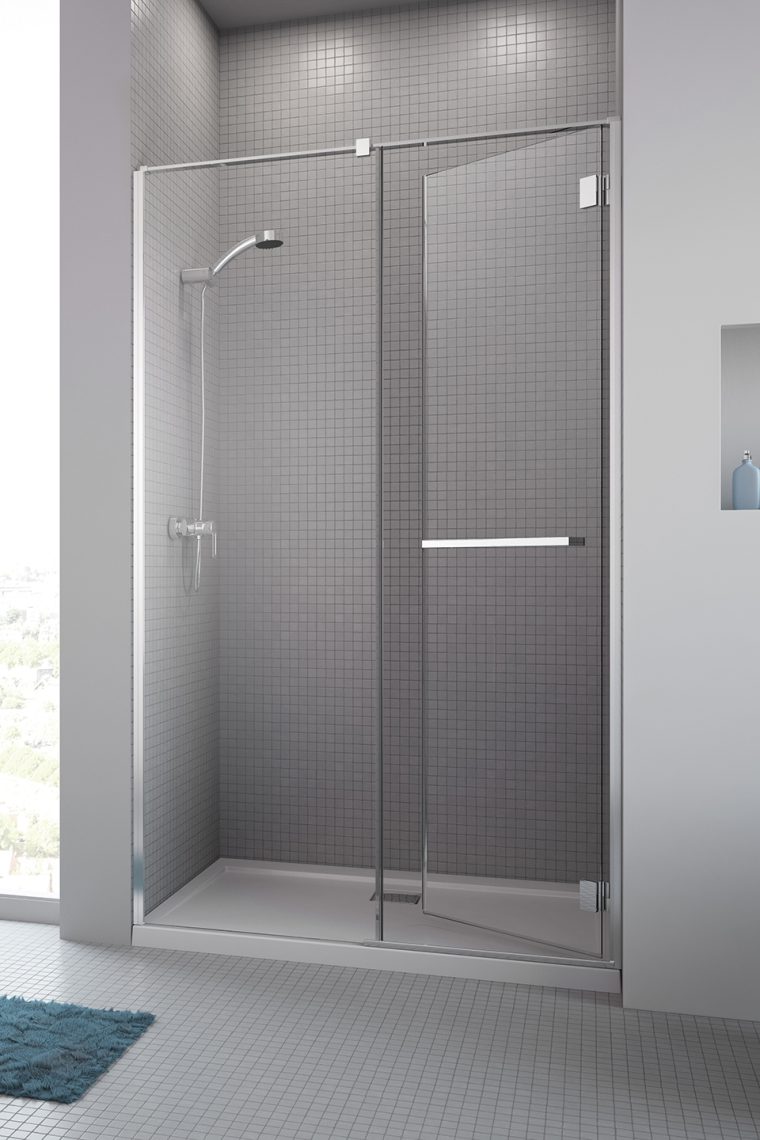 Dveře do niky Carena DWJ atyp 1400mm chrom/čiré sklo